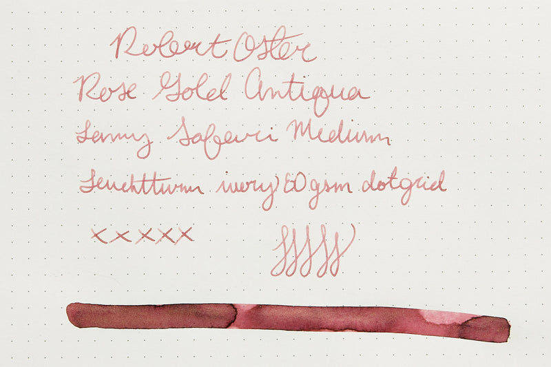 Robert Oster Rose Gold Antiqua - Ink Sample