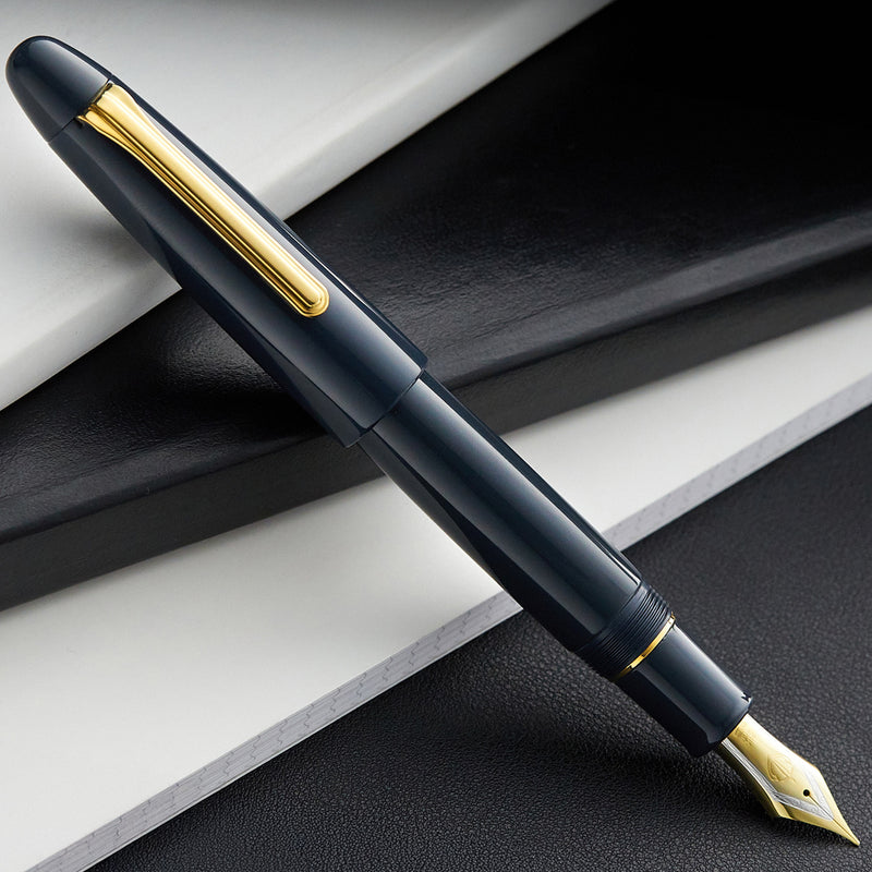 Sailor 1911 King of Pens Color Urushi Ebonite Fountain Pen - Slate Blue