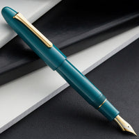 Sailor 1911 King of Pens Color Urushi Ebonite Fountain Pen - Teal Blue