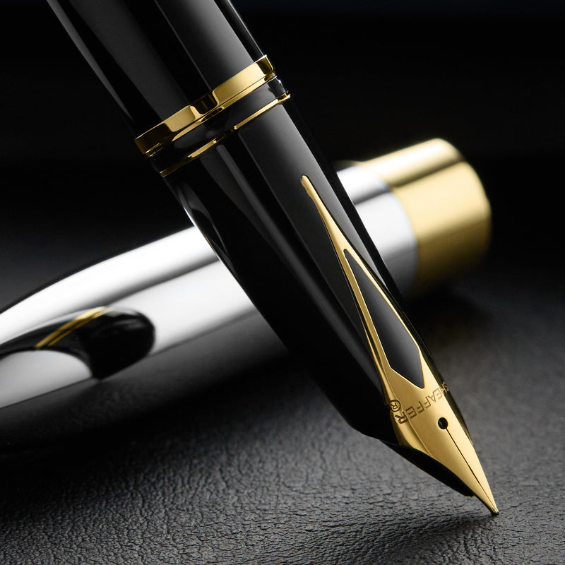 Sheaffer Legacy Fountain Pen - Black w/ Chrome Cap
