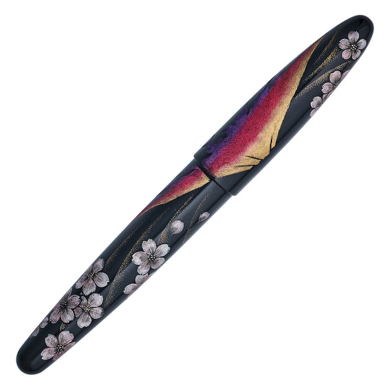 TACCIA Empress Maki-e Fountain Pen - Aka Fuji and Sakura Chinkin Yozakura (Limited Edition)