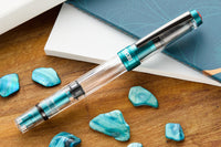 (Bottom Shelf) TWSBI Diamond 580ALR Fountain Pen - Caribbean w/ Onyx