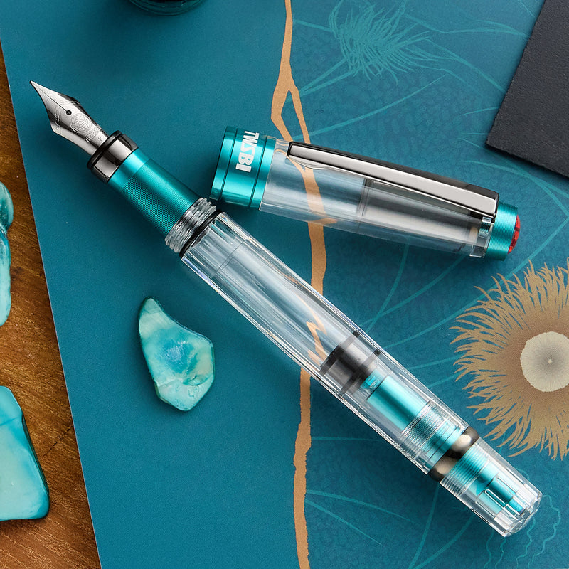 (Bottom Shelf) TWSBI Diamond 580ALR Fountain Pen - Caribbean w/ Onyx