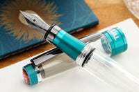 (Bottom Shelf) TWSBI Diamond 580ALR Fountain Pen - Caribbean w/ Onyx