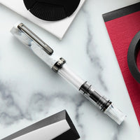 TWSBI ECO Fountain Pen - Carrara w/ Onyx Trim