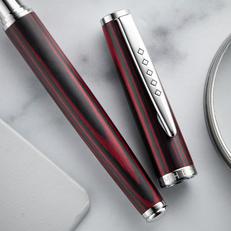 Tom Hessin Edinburgh Fountain Pen - Forth Bridge Red