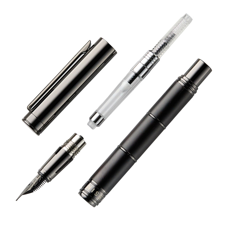 Tom Hessin Revolution Fountain Pen - Charcoal