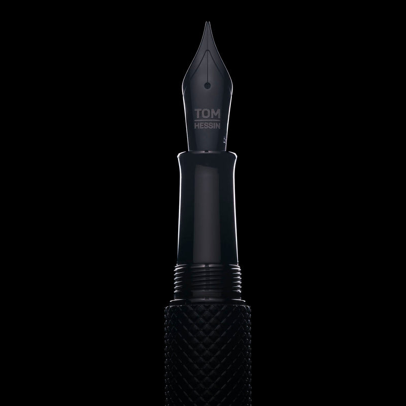 Tom Hessin Charles 1870 Gherkin Fountain Pen - All Black