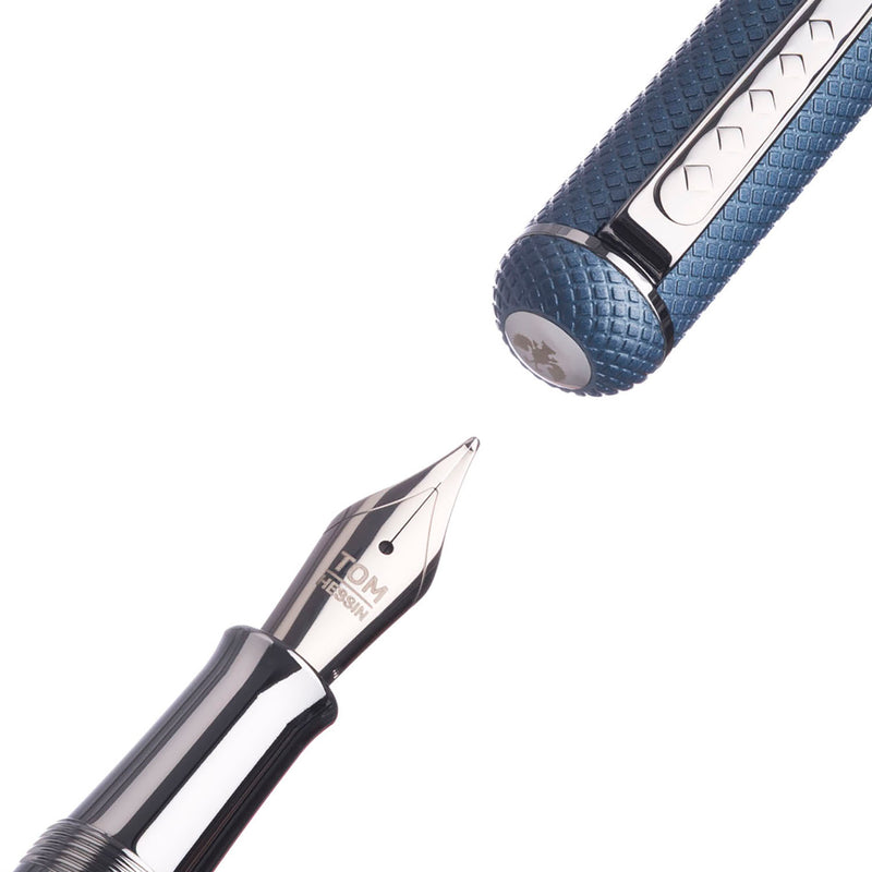 Tom Hessin Charles 1870 Gherkin Fountain Pen - Sky Blue