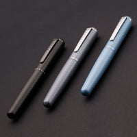 Tom Hessin Charles 1870 Gherkin Fountain Pen - Monument Grey