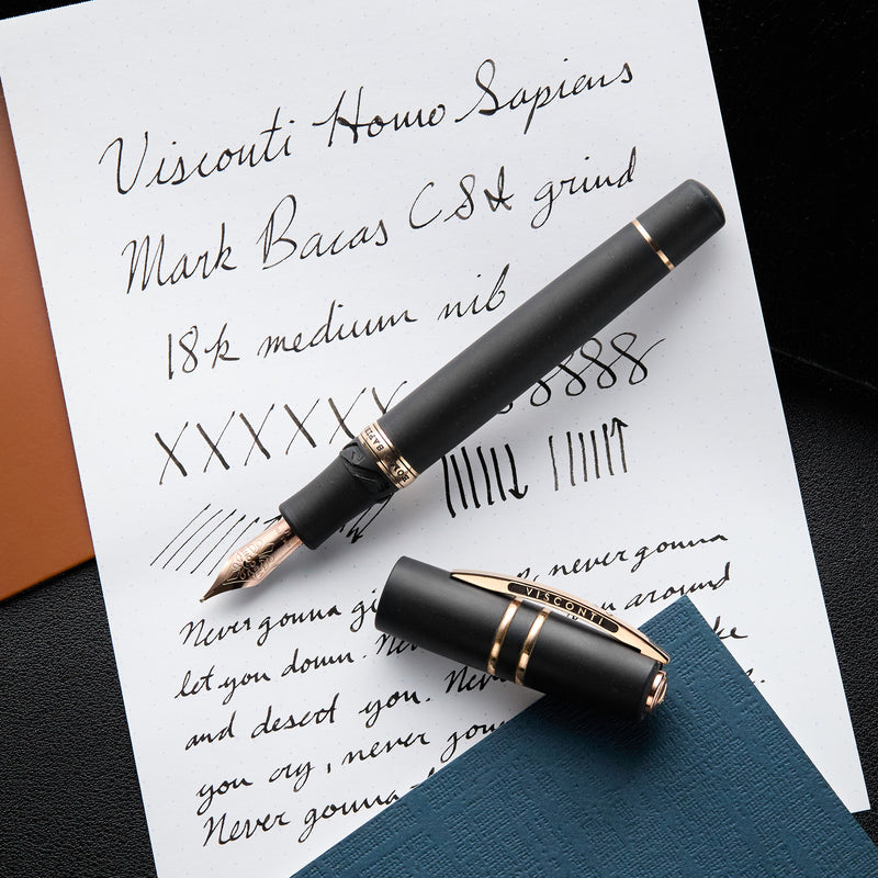 Visconti Homo Sapiens Fountain Pen - Bronze Age (Custom 18k Nib Grind)
