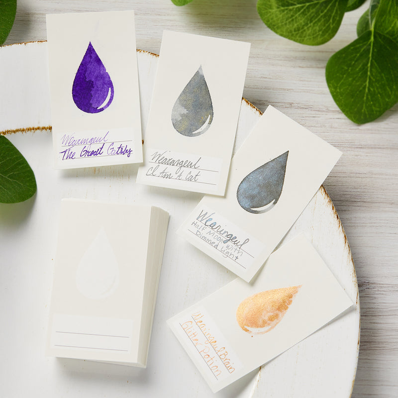 Wearingeul Ink Color Swatch Cards - Ink Droplet