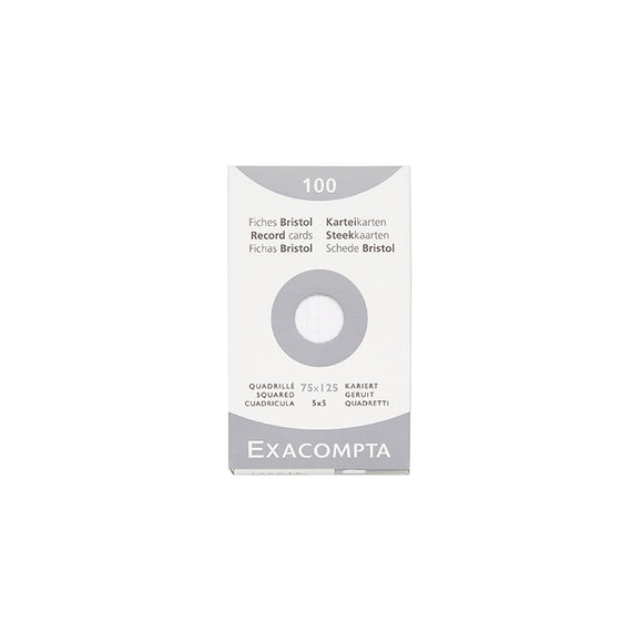Exacompta White Index Cards (3 x 5) - Graph