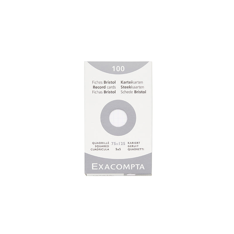 Exacompta White Index Cards (3 x 5) - Graph