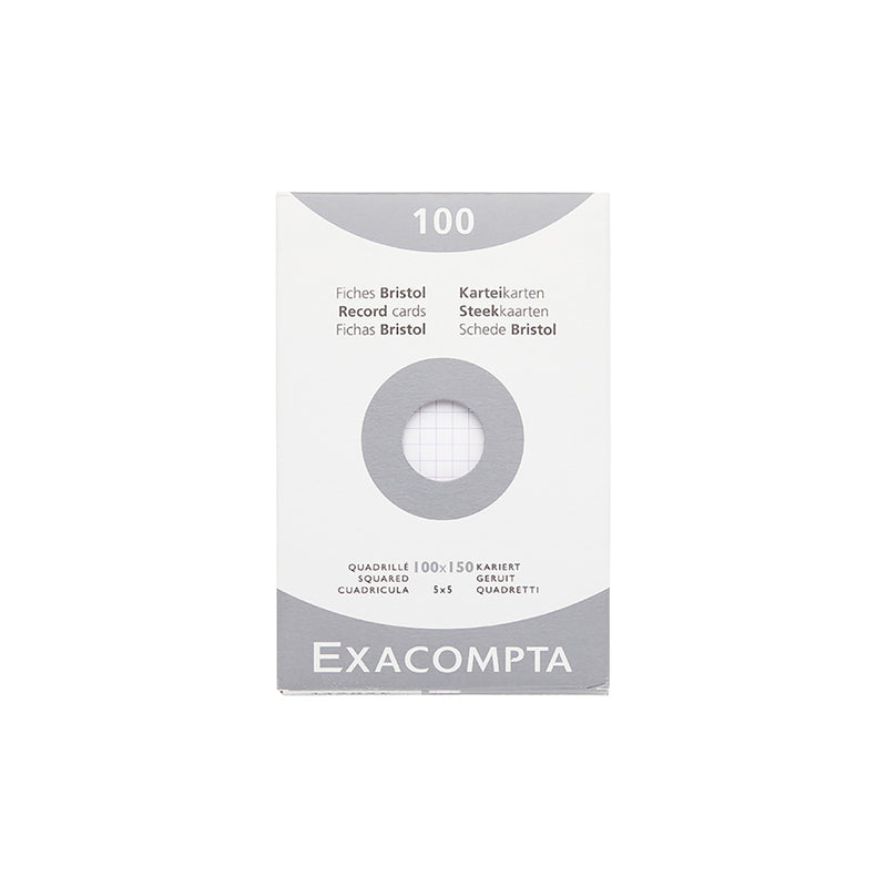 Exacompta White Index Cards (4 x 6) - Graph