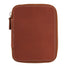Galen Leather Zippered 10 Slot Pen Case - Brown