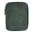 Galen Leather Zippered 10 Slot Pen Case - Crazy Horse Forest Green