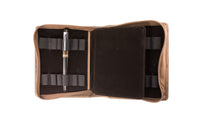 Girologio 12 Zippered Pen Case - Saddle
