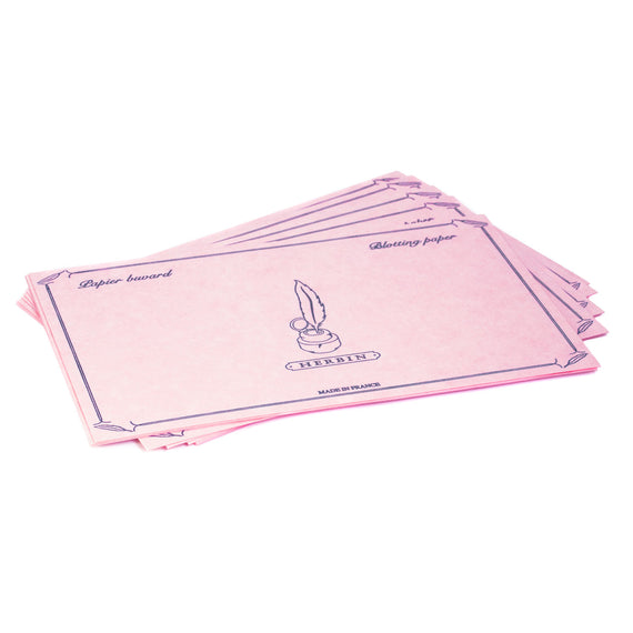Herbin Ink Blotting Paper - Full Sheets, Pink