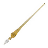 Jacques Herbin Round Glass Dip Pen - Amber