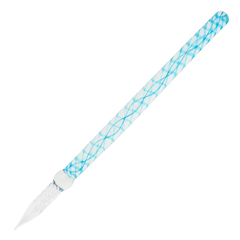 Jacques Herbin Straight Glass Dip Pen - Bleu Calanque