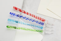 Jacques Herbin Straight Glass Dip Pen - Eclat de Saphir
