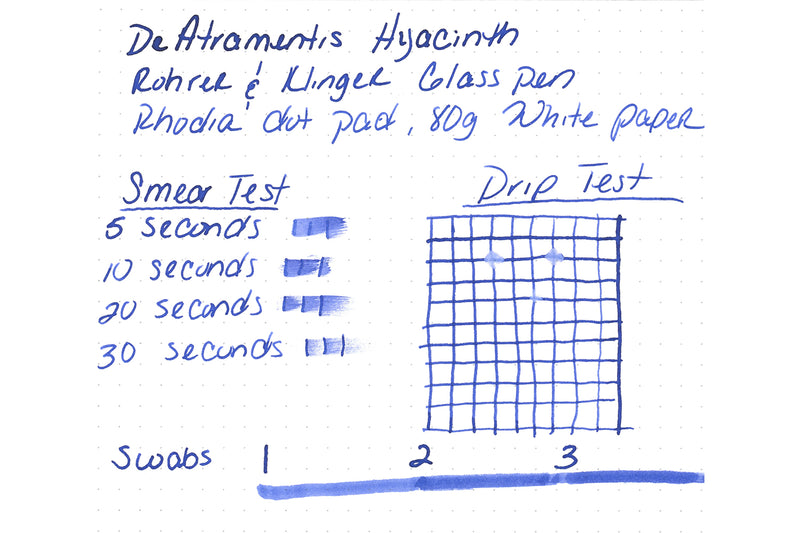 De Atramentis Hyacinth (scented) - Ink Sample