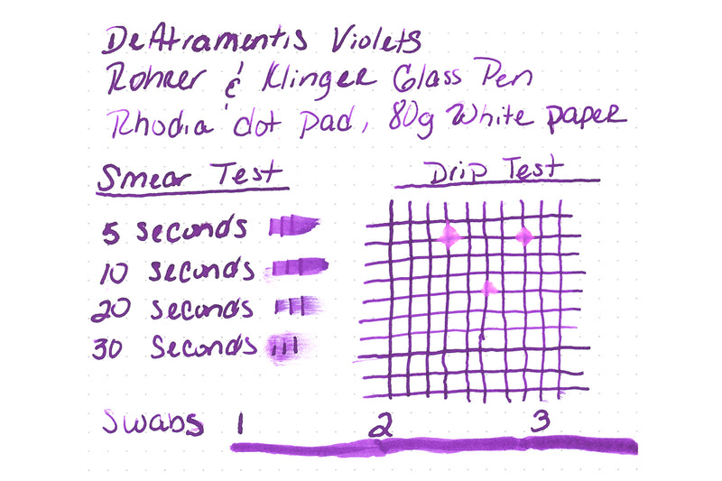 De Atramentis Violets (scented) - Ink Sample