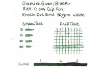 Diamine Green/Black - Ink Sample