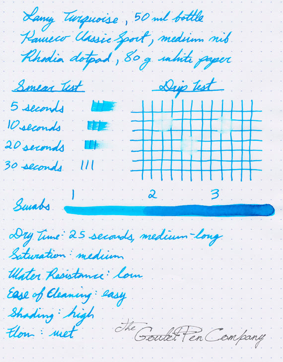 LAMY Turquoise fountain pen ink