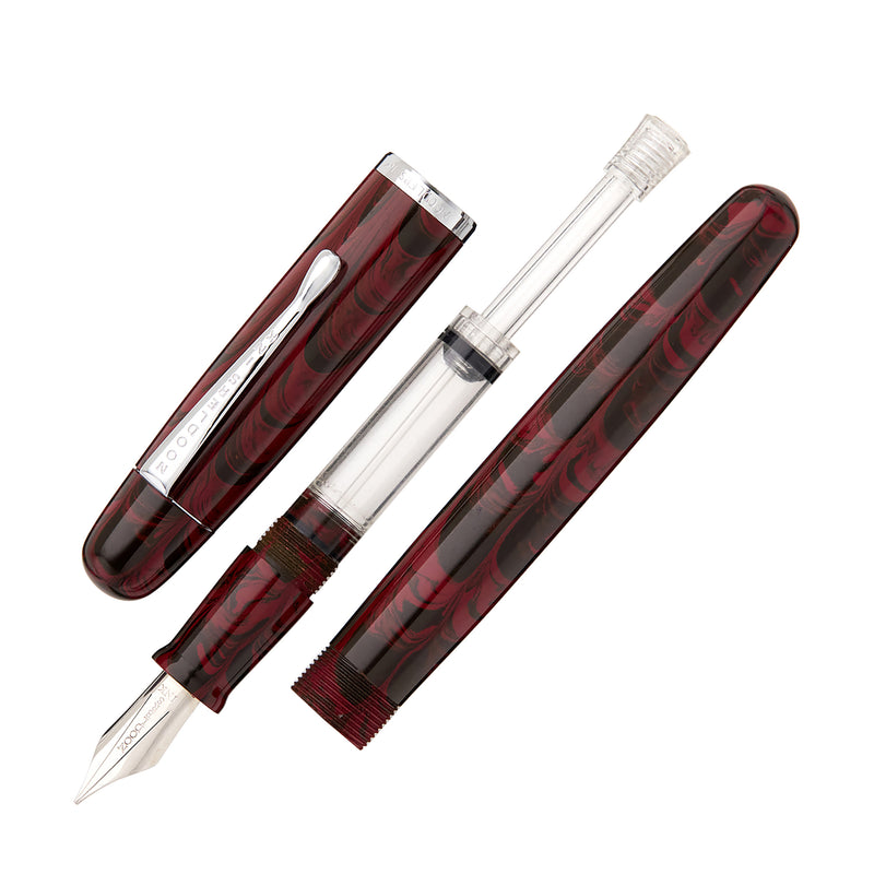 Noodler's Neponset Ebonite Flex Fountain Pen - Red Rebellion