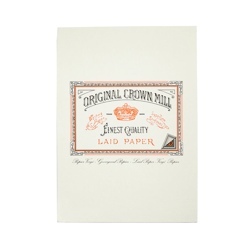 Original Crown Mill Classic Laid A5 Tablet - Cream