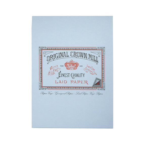 Original Crown Mill Classic Laid A5 Tablet - Light Blue