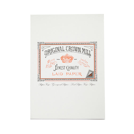 Original Crown Mill Classic Laid A5 Tablet - White