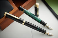 (Bottom Shelf) Pelikan M1000 Fountain Pen - Black/Green