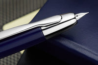 Pilot Vanishing Point Fountain Pen - Blue/Rhodium