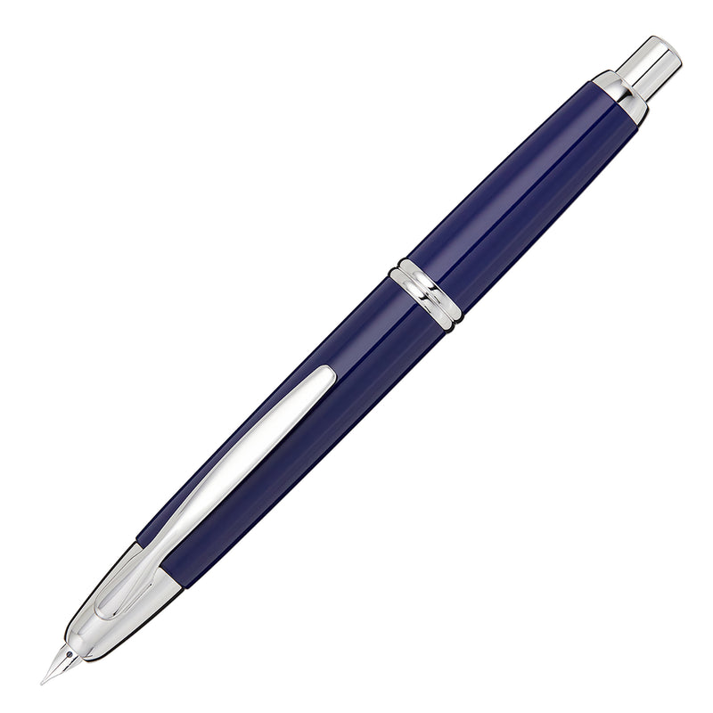 Pilot Vanishing Point Fountain Pen - Blue/Rhodium