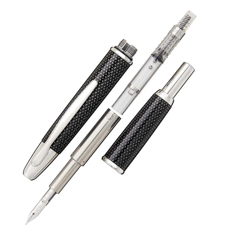 Pilot Vanishing Point Fountain Pen - Black Carbonesque