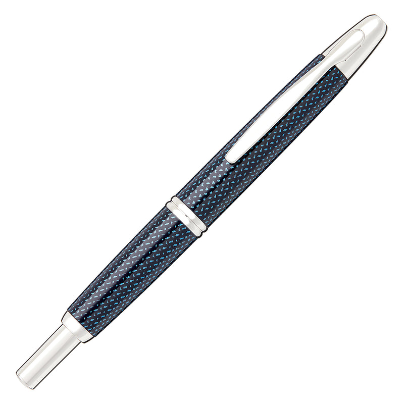 Pilot Vanishing Point Fountain Pen - Blue Carbonesque