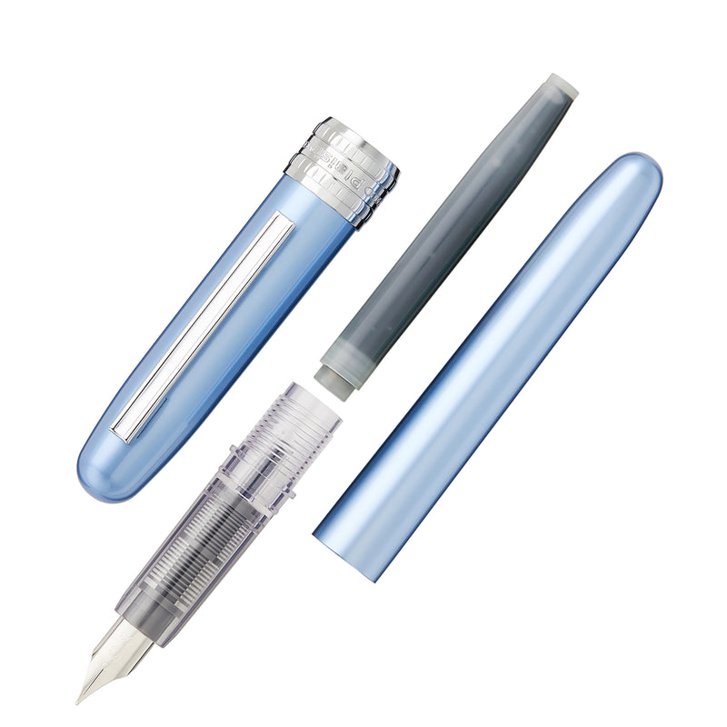 Platinum Plaisir Fountain Pen - Frosty Blue