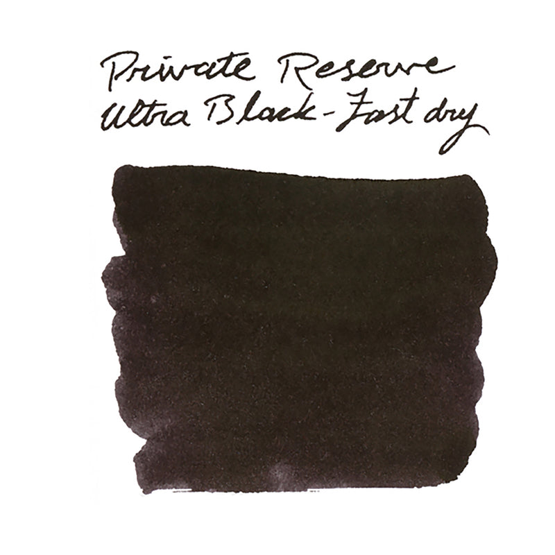 Private Reserve Ultra Black Fast Dry - Ink Sample
