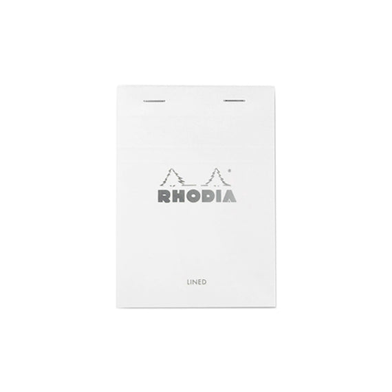 Rhodia No. 13 A6 Notepad - Ice White, Lined