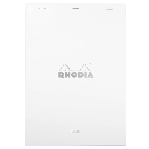 Rhodia No. 18 A4 Notepad - Ice White, Lined