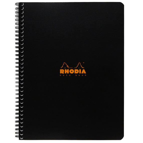 Rhodia Classic Wirebound Notebook - Black, Lined (8.86 x 11.69)