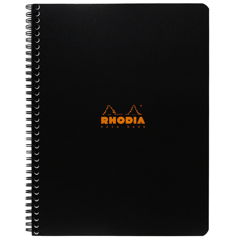 Rhodia Classic Wirebound Notebook - Black, Lined (8.86 x 11.69)