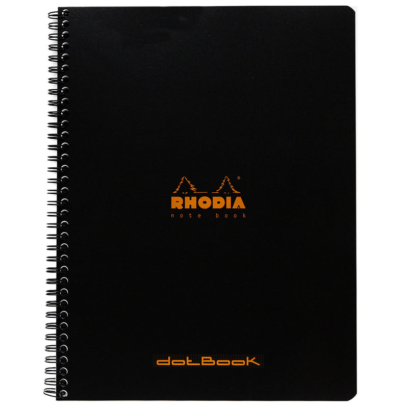 Rhodia Classic Wirebound Notebook - Black, Dot Grid (8.86 x 11.69)