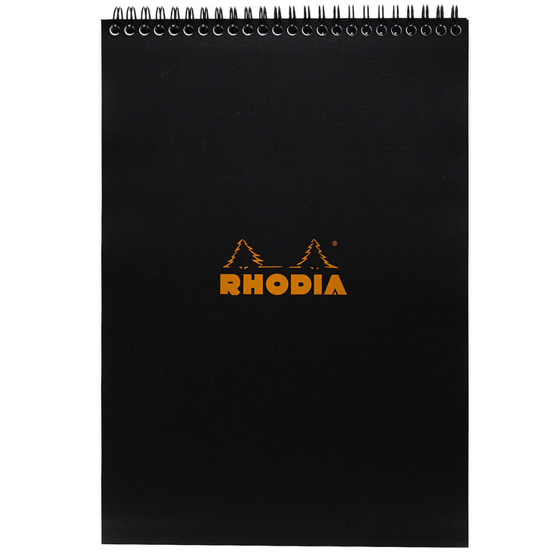 Rhodia No. 18 Top Wirebound A4 Notepad - Black, Graph