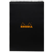 Rhodia No. 18 Top Wirebound A4 Notepad - Black, Lined