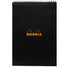 Rhodia No. 18 Top Wirebound A4 Notepad - Black, Lined