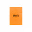Rhodia No. 13 A6 Notepad - Orange, Graph